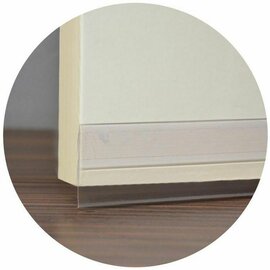 Zelfklevende tochtstrip voor deuren transparant (1 meter)