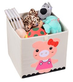 Opbergmand Frusqo varkentje jurk (past oa. in Ikea Expedit en Kallax)