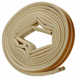 Zelfklevende tochtstrip voor ramen en deuren wit D-profiel 5x9mm (6 meter)