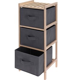 Kast met 3 opbergmanden