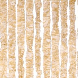 Vliegengordijn kattenstaart 100x230cm (beige/wit gemeleerd)