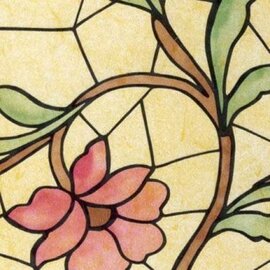 Raamfolie bloem (90cm)