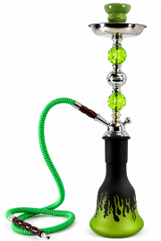 Waterpijp flames 1 slang groen