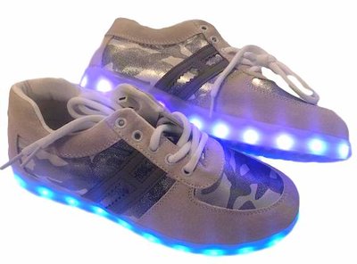 Maat 40: Led schoenen grijs/beige - Presents@home
