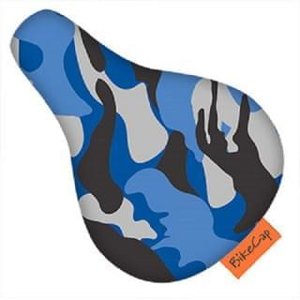 Zadelhoesje kinderfiets camouflage blauw - Presents@home